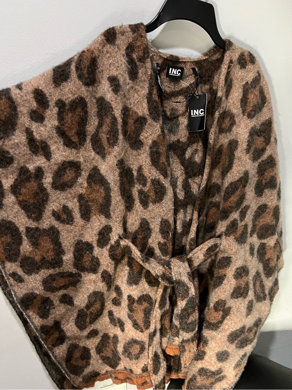 INC International Concepts Belted Poncho